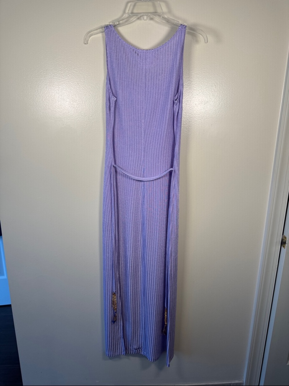 jade Johnny Was Lavender Ribbed Tank Maxi Dress NWT Sz Small *Damaged* - Picture 4 of 8